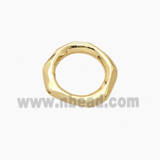 Copper Circle Connector Gold Plated