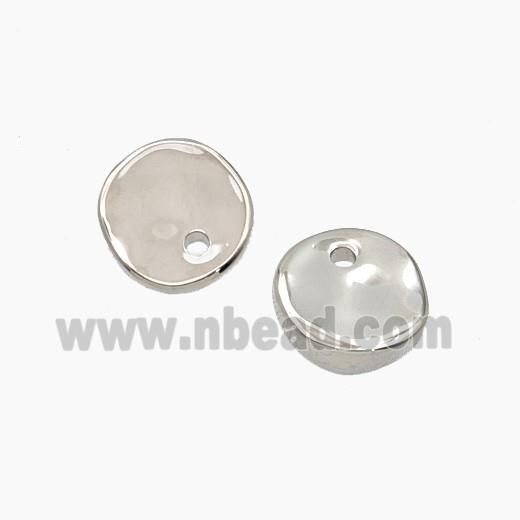 Copper Coin Pendant Platinum Plated