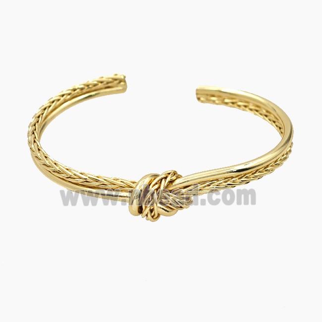Copper Open Cuff Bangles Gold Plated