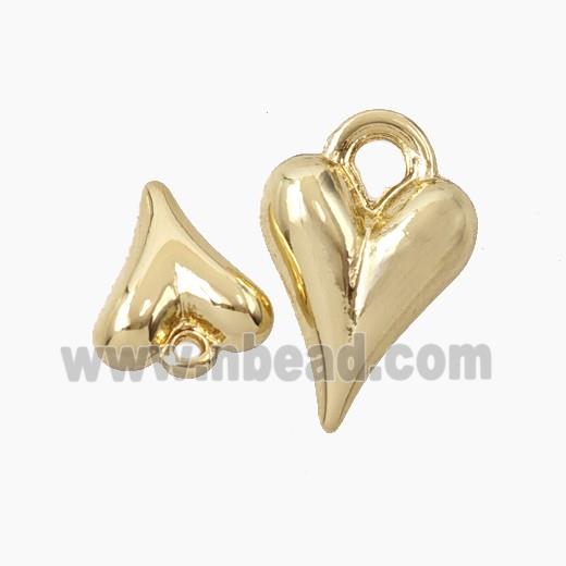 Copper Heart Pendant Gold Plated