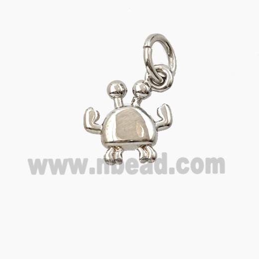 Copper Robotic Pendant Platinum Plated