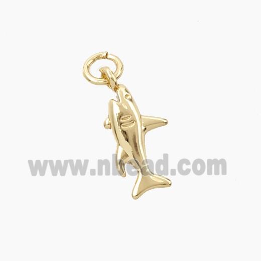 Copper Shark Pendant Gold Plated