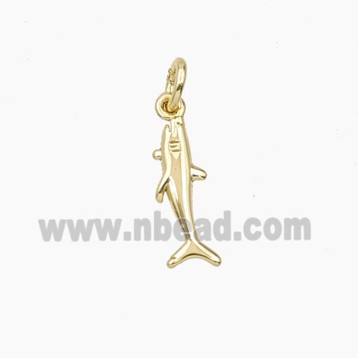 Copper Shark Pendant Gold Plated