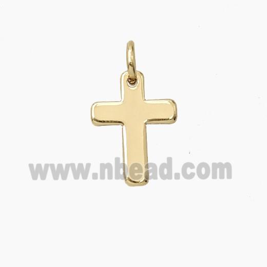 Copper Cross Pendant Gold Plated