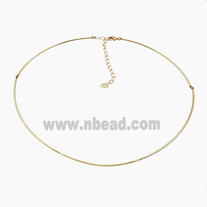 Copper Necklace Chain Gold Plated