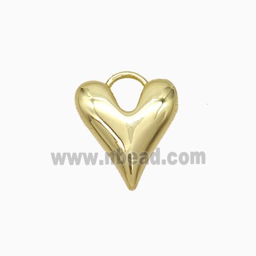 Copper Heart Pendant Gold Plated