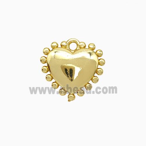 Copper Heart Pendant Gold Plated