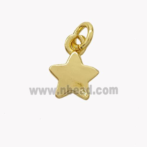 Copper Star Pendant Gold Plated