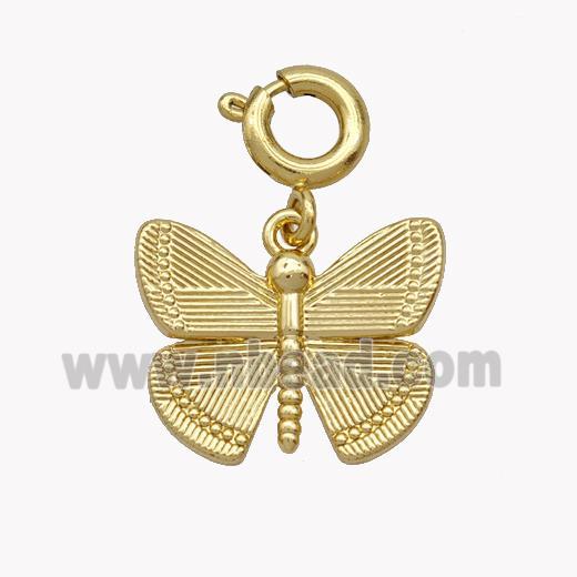 Copper Butterfly Pendant Gold Plated