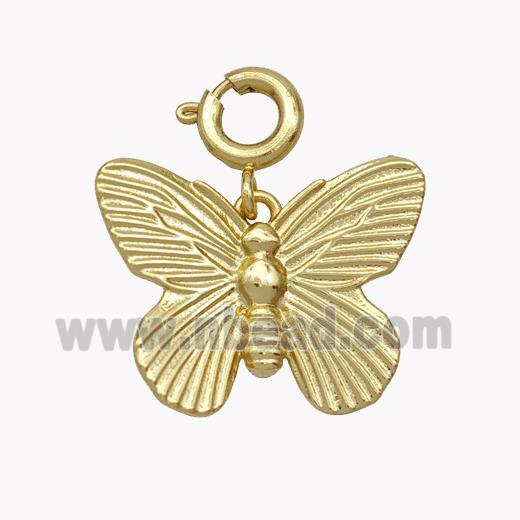 Copper Butterfly Pendant Gold Plated