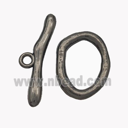 Copper Toggle Clasp Black Plated