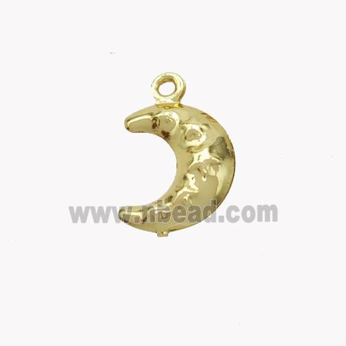 Copper Moon Pendant Gold Plated