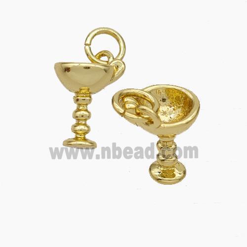 Copper Cup Pendant Gold Plated