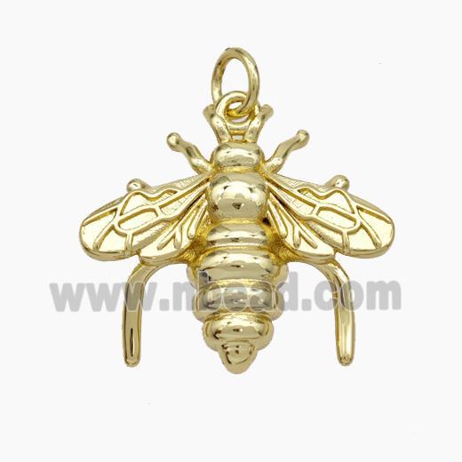 Copper Honeybee Pendant Gold Plated