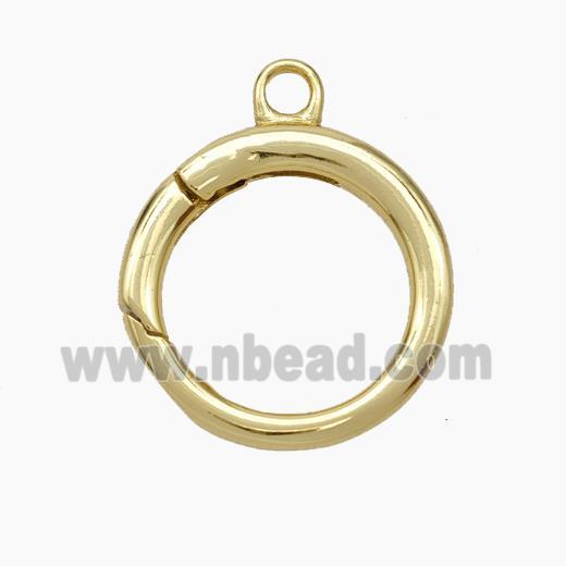 Copper Carabiner Clasp Gold Plated