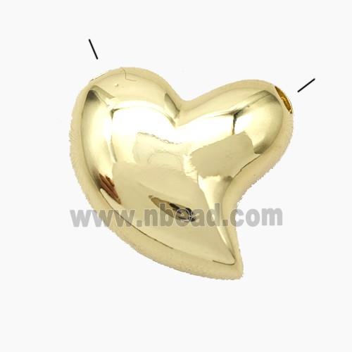 Copper Heart Pendant Gold Plated