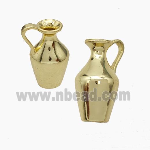 Copper WaterBottle Pendant Gold Plated