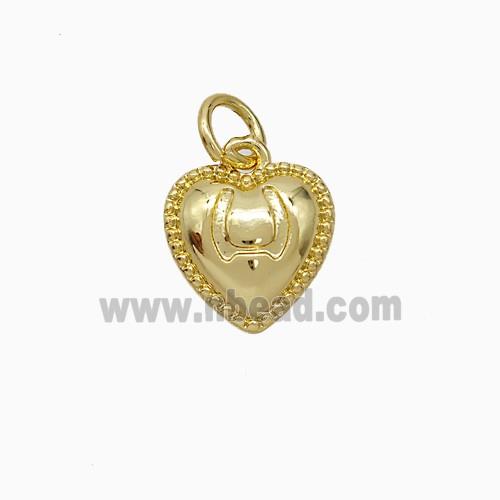 Copper Heart Pendant Gold Plated