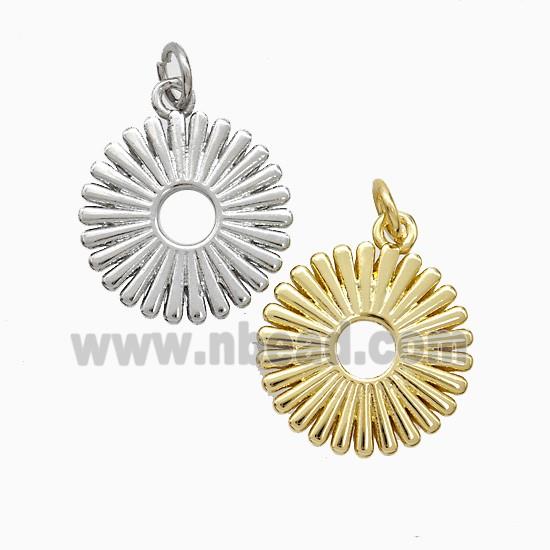 Copper Flower Pendant Mixed