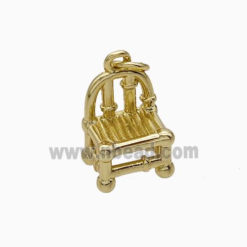 Copper Stool Pendant Gold Plated