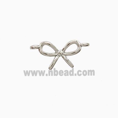 Copper Awareness Ribbons Pendant 2loops Platinum Plated