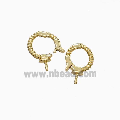 Copper Pendant Bail Gold Plated