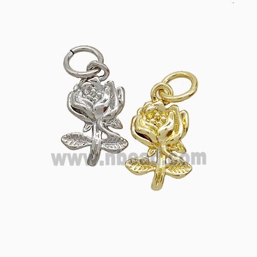 Copper Flower Pendant Mixed