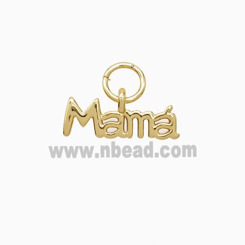 Copper Mama Pendant 18K Gold Plated