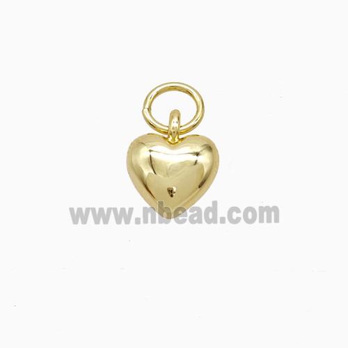 Copper Heart Pendant 18K Gold Plated