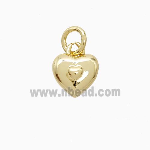 Copper Heart Pendant Gold Plated