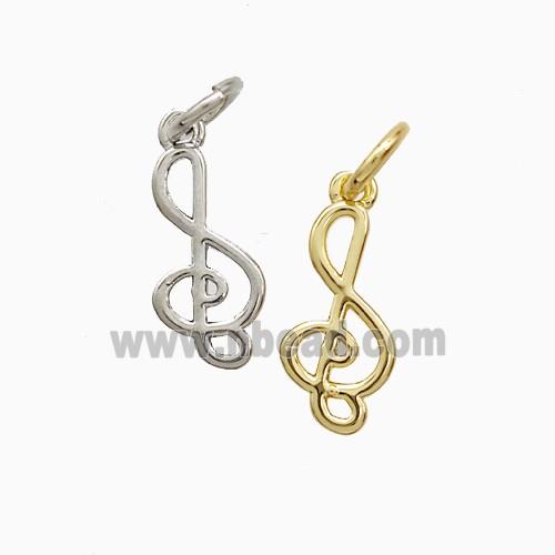Musical Note Symbols Copper Pendant Mixed