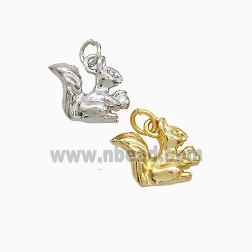 Copper Squirrel Pendant Mixed