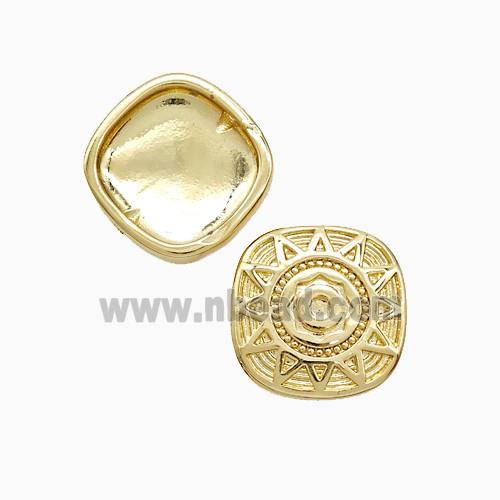 Copper Sun Beads Gold Plated