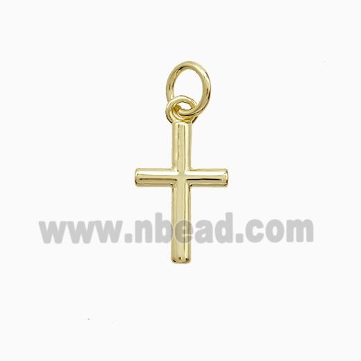Copper Cross Pendant Gold Plated