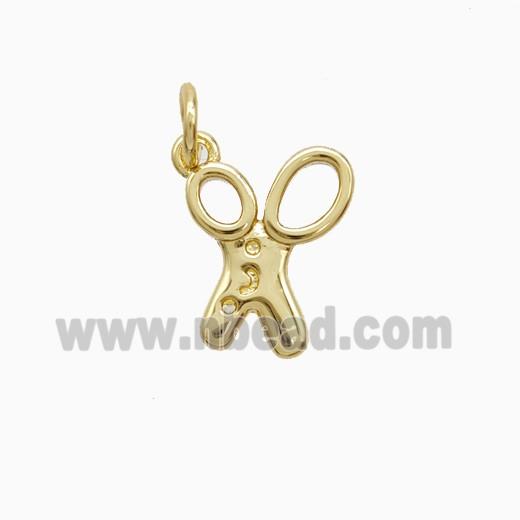 Copper Forfex Pendant Gold Plated