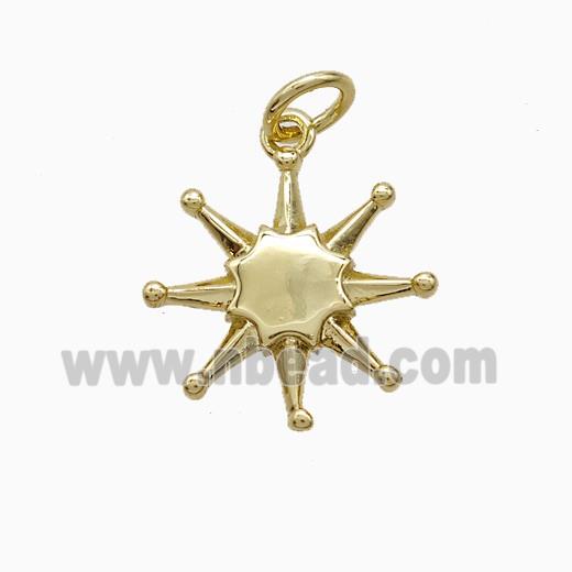 Copper Star Pendant Gold Plated