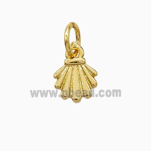 Copper Leaf Pendant Gold Plated