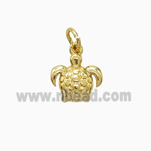 Copper Tortoise Pendant Gold Plated
