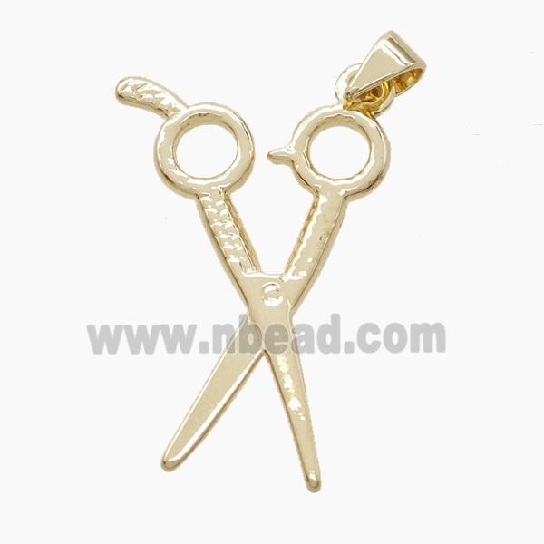Copper Forfex Pendant Gold Plated