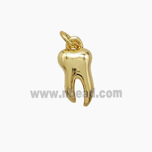 Copper Tiger-Tooth Pendant Gold Plated