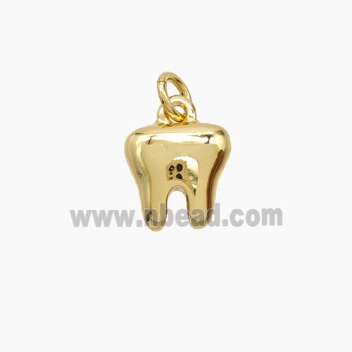 Copper Tooth Pendant Gold Plated