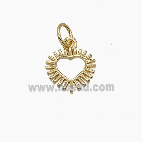 Copper Heart Pendant Gold Plated