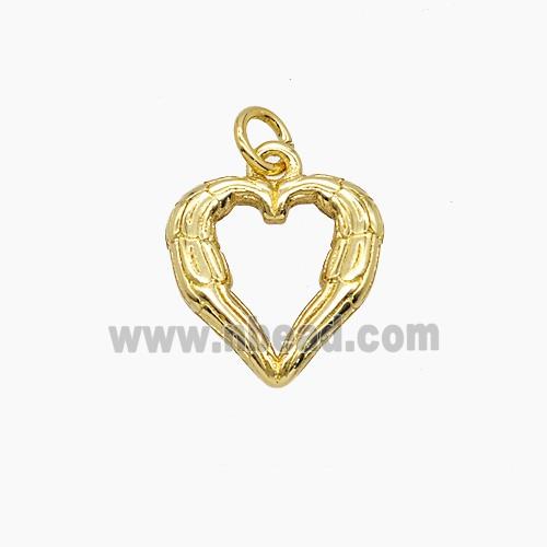 Copper Heart Pendant Gold Plated