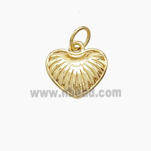 Copper Heart Pendant Gold Plated
