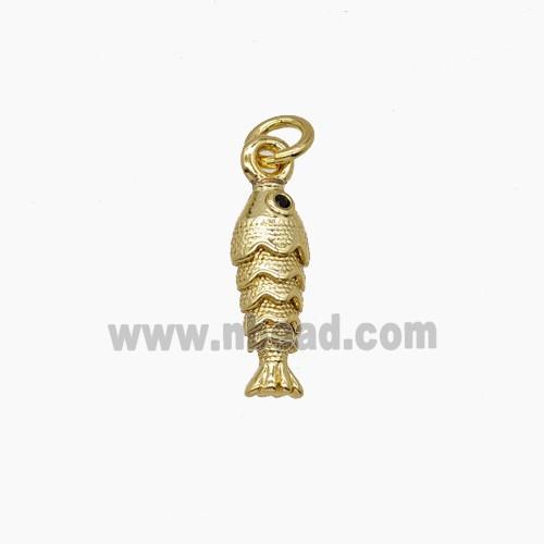 Copper Fish Pendant Gold Plated