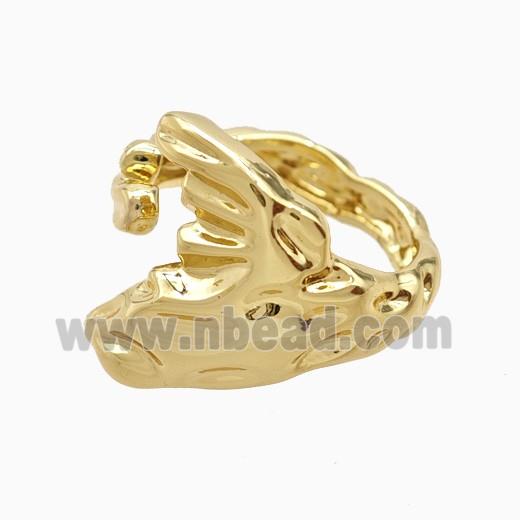 Copper Rings 18K Gold Plated
