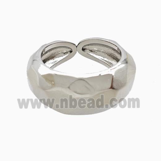 Copper Rings Platinum Plated