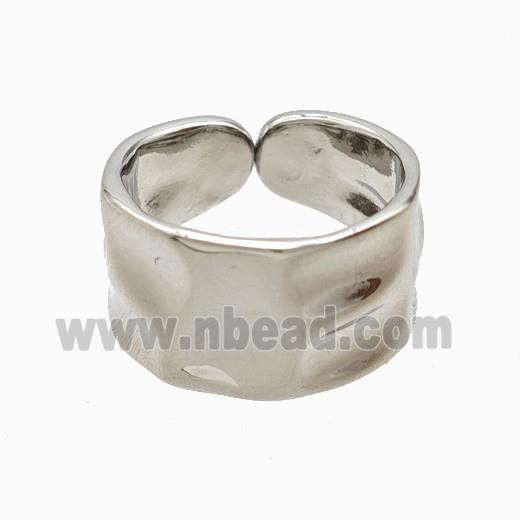 Copper Rings Platinum Plated