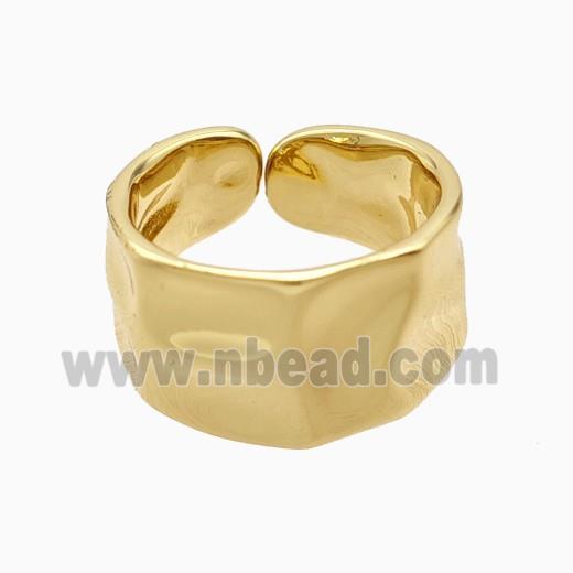 Copper Rings 18K Gold Plated