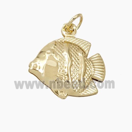 Copper Fish Pendant Gold Plated